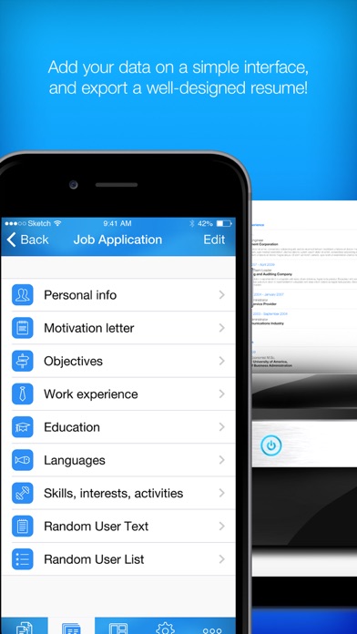 Resume & CV Builder screenshot 2