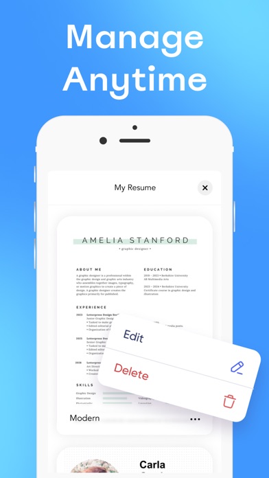 Resume Maker & CV Builder App screenshot 1
