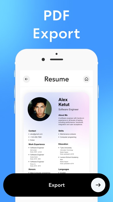 Resume Maker & CV Builder App screenshot 2