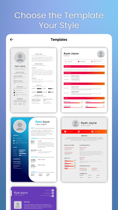 Resume Maker | CV Builder App screenshot 1