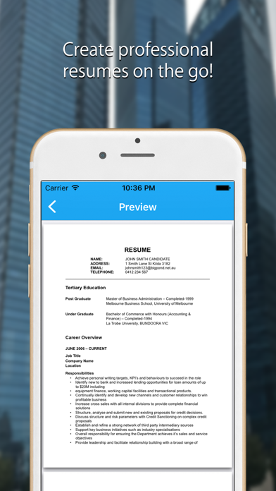 Resume Maker Professional screenshot 5