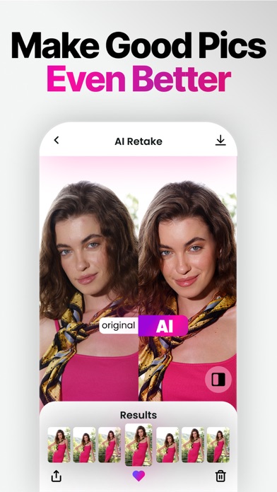 Retake AI Face & Selfie Editor screenshot 3