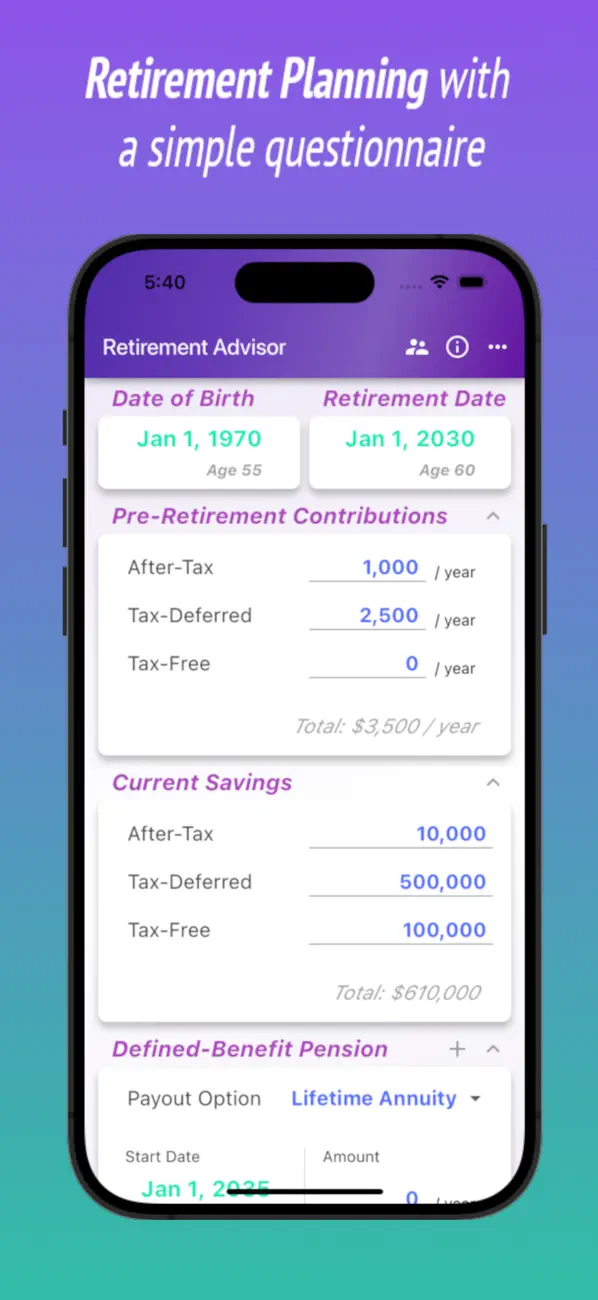 Retirement Advisor screenshot 6