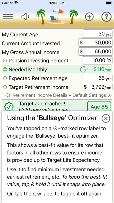 Retirement Analyst screenshot 6
