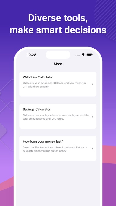 Retirement Calculator, Planner screenshot 3