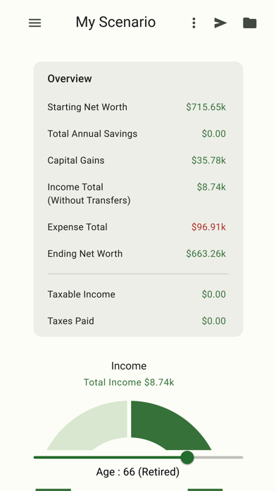 RetirePlan screenshot 2