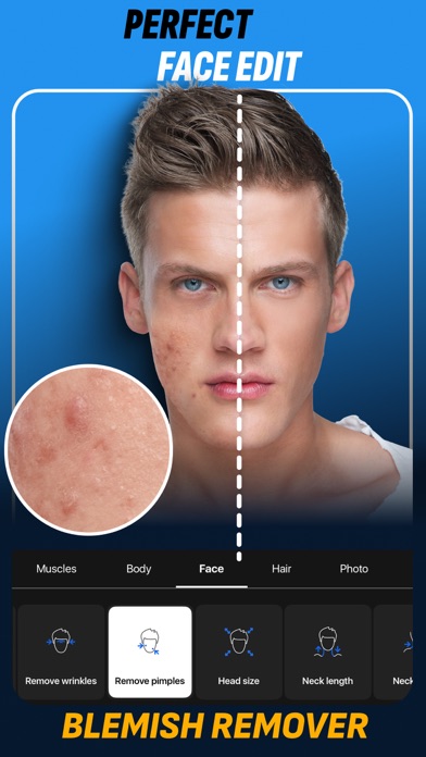 Retouch Men: Body Tune Editor screenshot 3