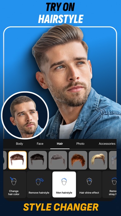 Retouch Men: Body Tune Editor screenshot 1