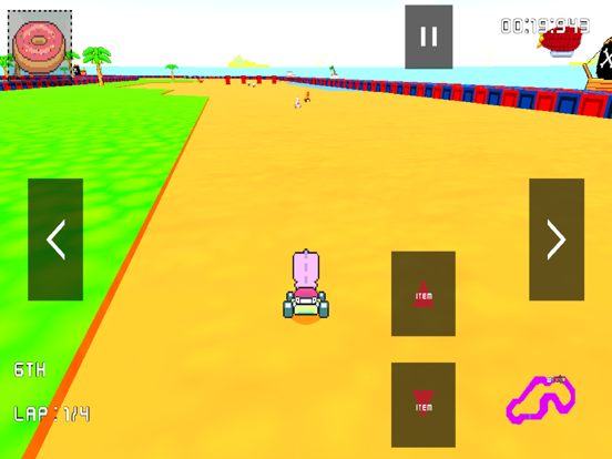 Retro Kart Rush screenshot 1