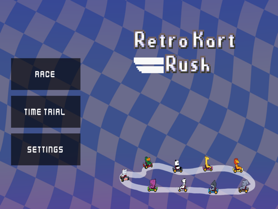 Retro Kart Rush screenshot 2