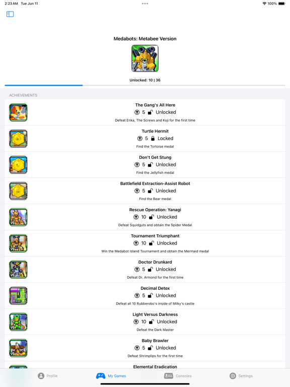 RetroAchievementsUI screenshot 1