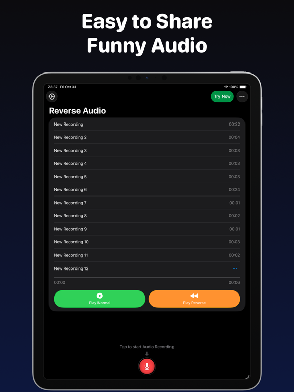 Reverse Audio: Voice Changer screenshot 1