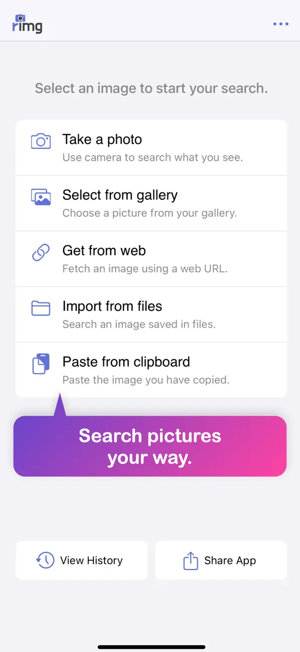 Reverse Image Search – RIMG screenshot 4