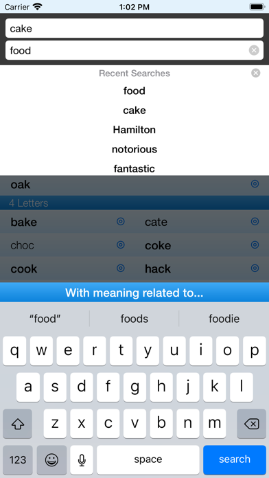 RhymeZone screenshot 2