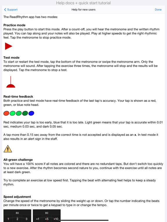 Rhythm Sight Reading Trainer screenshot 1