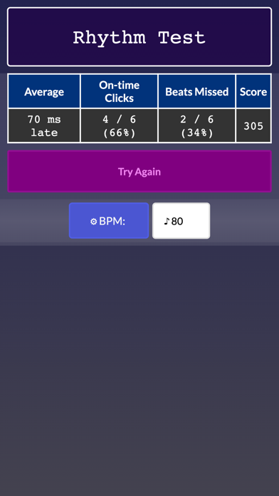 Rhythm Tester screenshot 1