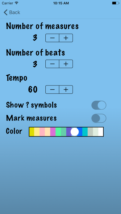 Rhythmic dictation trainer screenshot 1