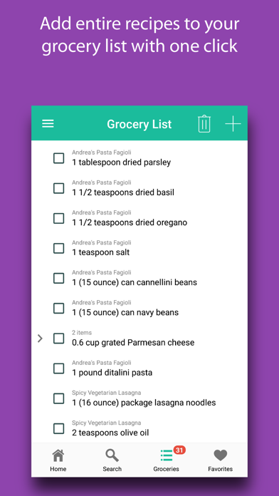 Ricetta: Italian Recipes screenshot 2