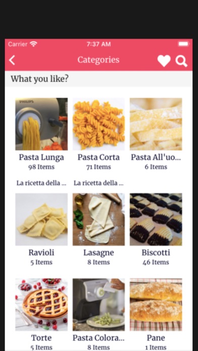 Ricette Pasta Maker screenshot 1