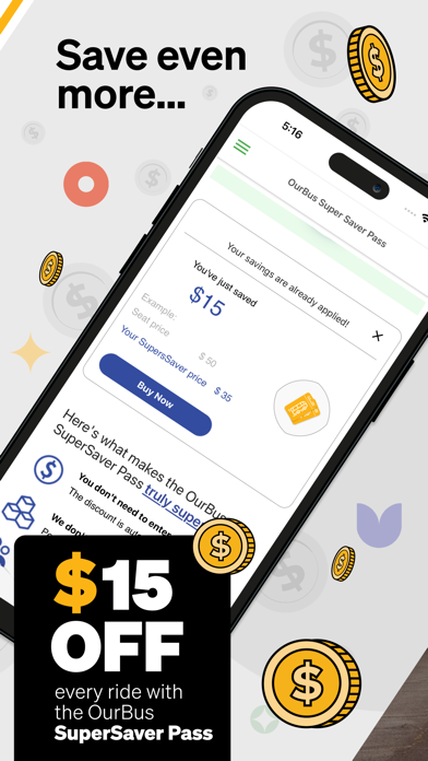 Ride with OurBus App screenshot 3