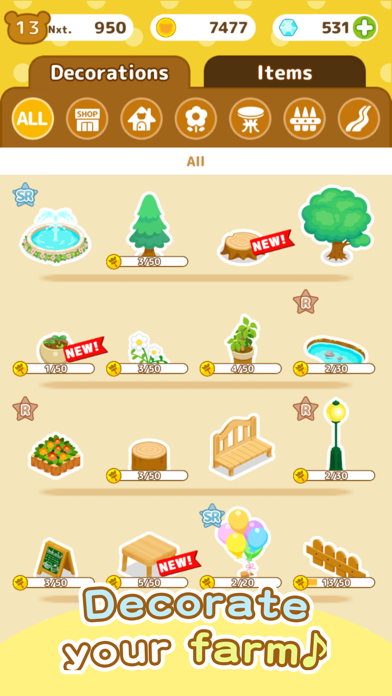 Rilakkuma Farm farming game screenshot 2