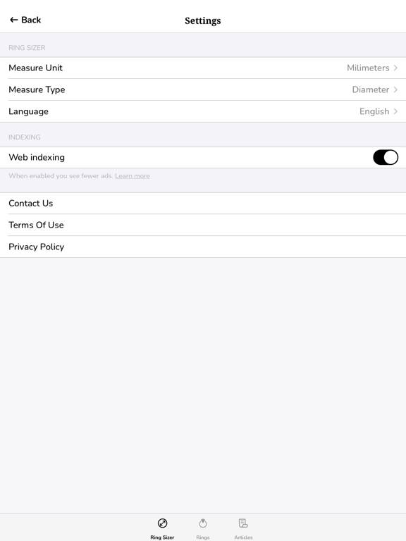 Ring Sizer by Jason Withers © screenshot 1