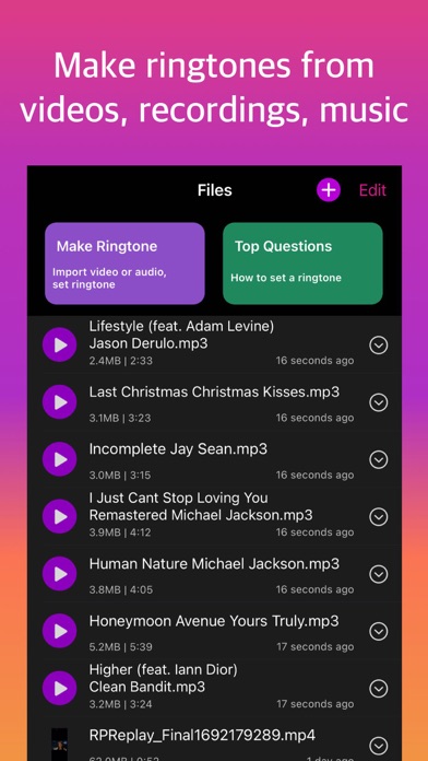 Ringtone Maker - extract audio screenshot 5