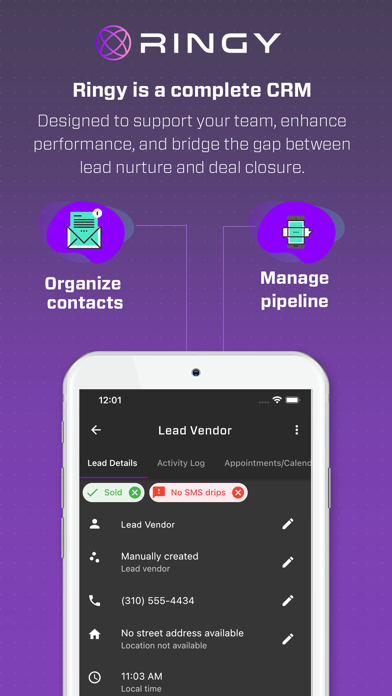 Ringy CRM screenshot 1