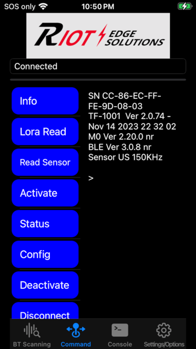 Riot Edge Sensor App screenshot 2