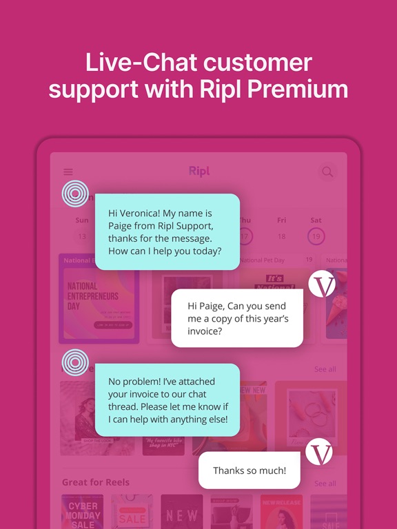 Ripl: Social Media Marketing screenshot 1