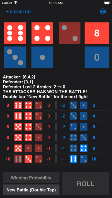 Risk Dice Roller + Probability screenshot 6