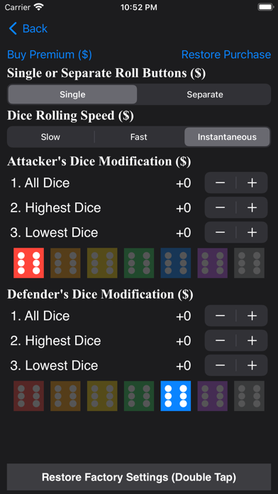 Risk Dice Roller + Probability screenshot 4