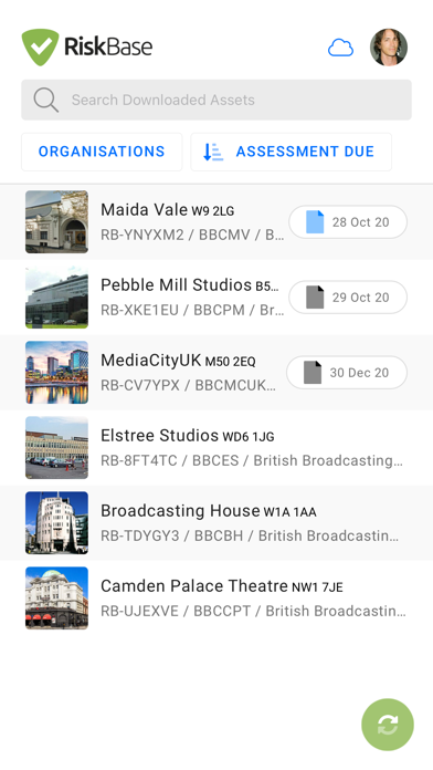 RiskBase screenshot 2