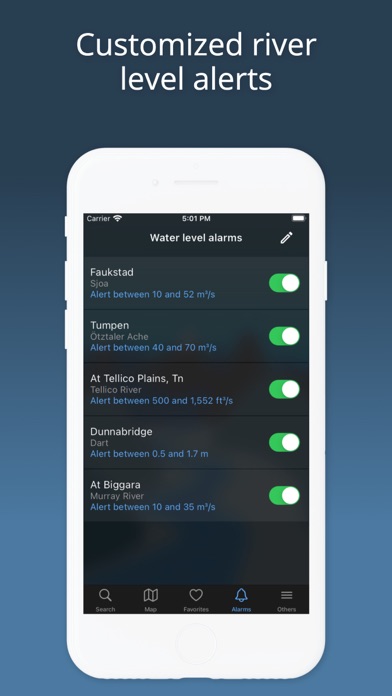 RiverApp - River levels screenshot 2