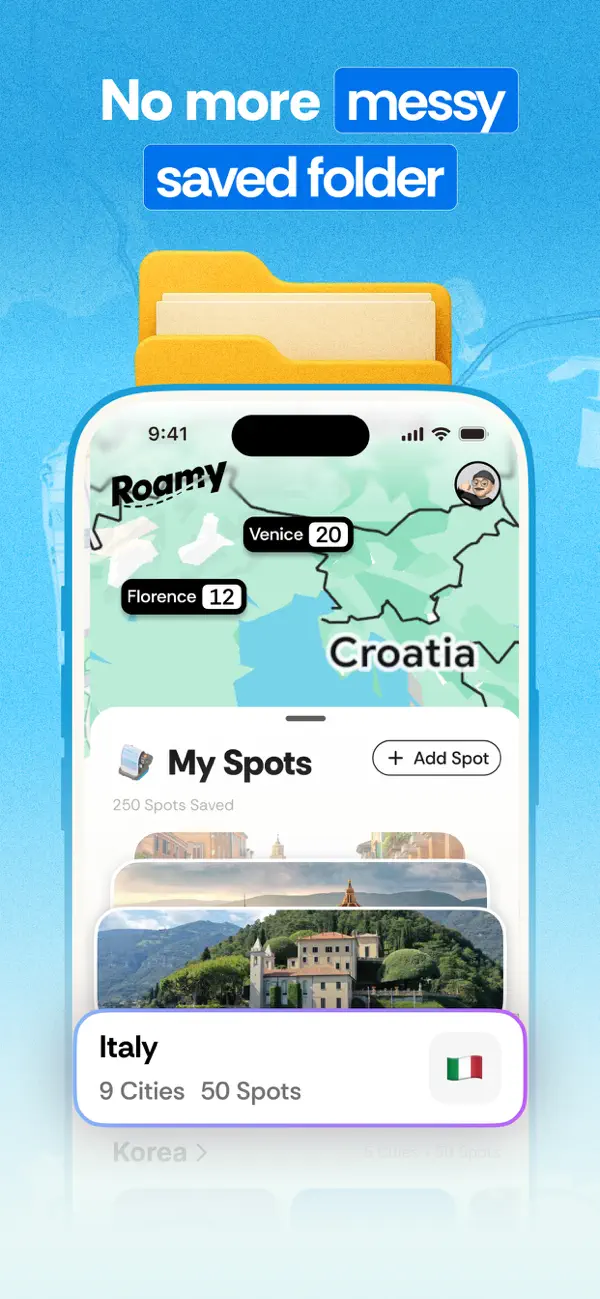 Roamy: Save Spot & Plan Trips screenshot 3