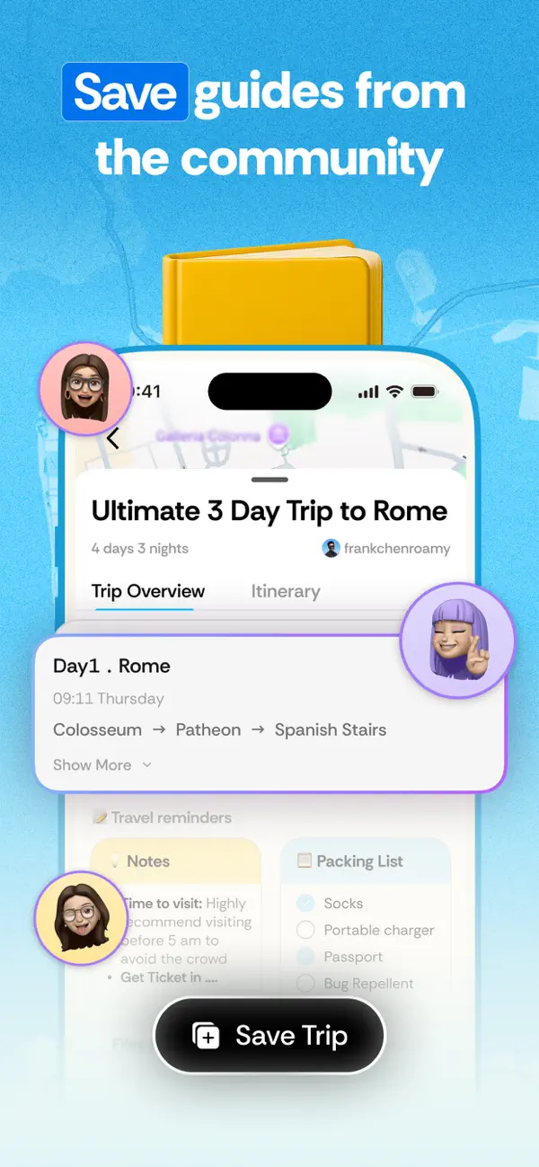 Roamy: Save Spot & Plan Trips screenshot 1