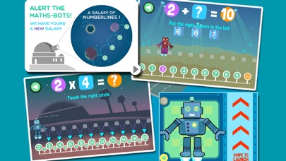Robo Math Number Line Galaxy screenshot 1
