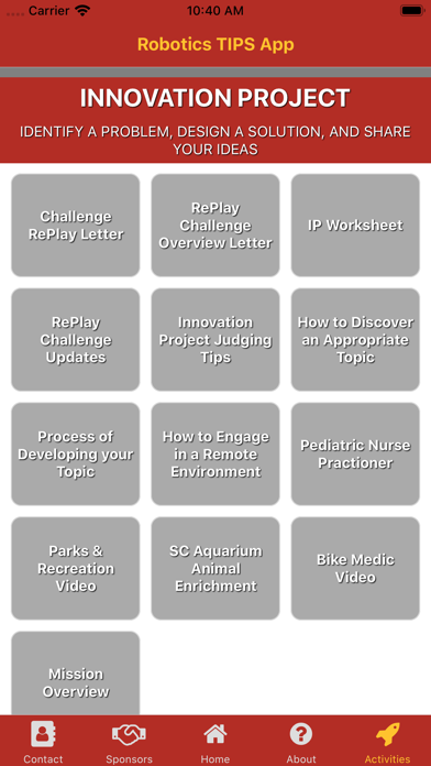 Robotics TIPS App screenshot 2