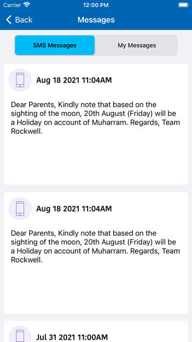 RockWell Parent Portal screenshot 1