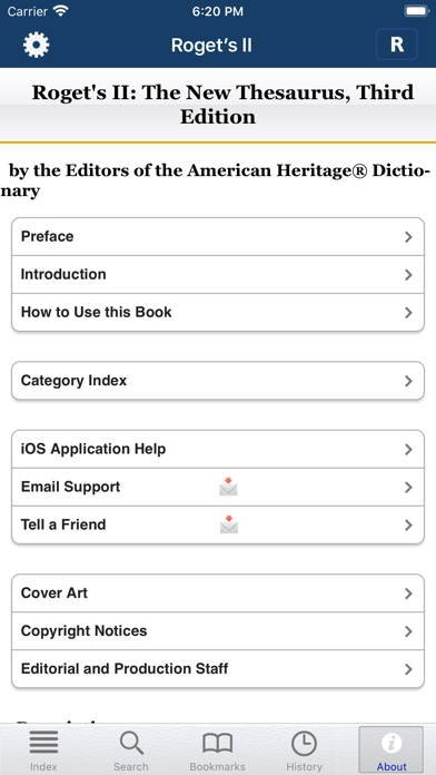 Roget's II: New Thesaurus screenshot 2