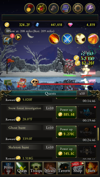 Rogue with the Dead: Idle RPG screenshot 1