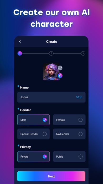 Role AI - Chat with AI friends screenshot 2