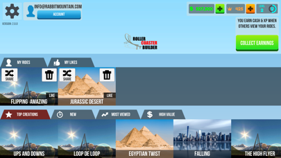 Roller Coaster Builder Mobile screenshot 2