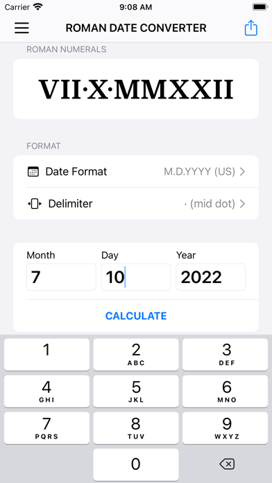 Roman Date Converter screenshot 3