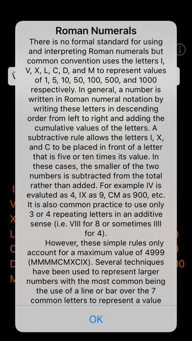 Roman Numeral Conversion screenshot 1