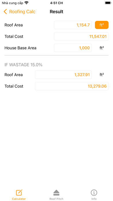 Roof Calculator: Pitch, Angle screenshot 2