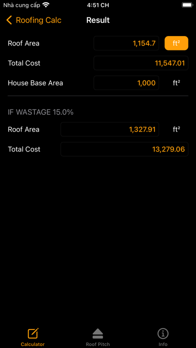 Roof Calculator: Pitch, Angle screenshot 1
