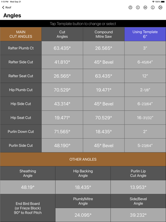 Roof Guide - Carpentry Calc screenshot 1