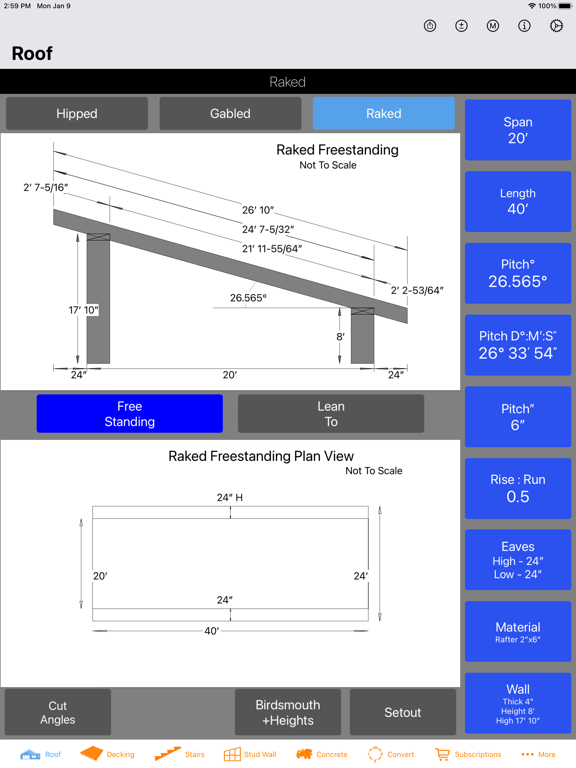 Roof Guide - Carpentry Calc screenshot 8
