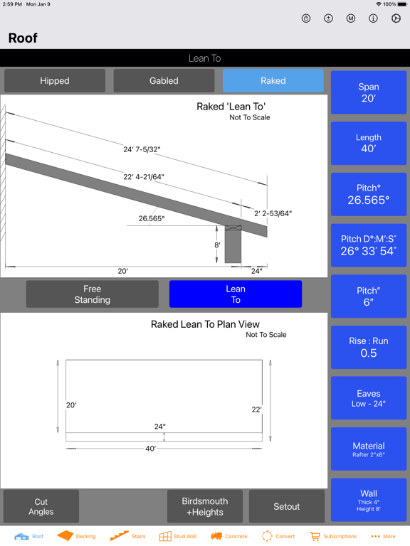 Roof Guide - Carpentry Calc screenshot 7